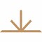 Ekena Millwork Saratoga Timber Gable Bracket, Western Red Cedar, 108"W x 58"H x 1 1/2"D x 5 1/2"F, 13/12 Pitch GBW108X58X0206SAR00SWR - alternate 1